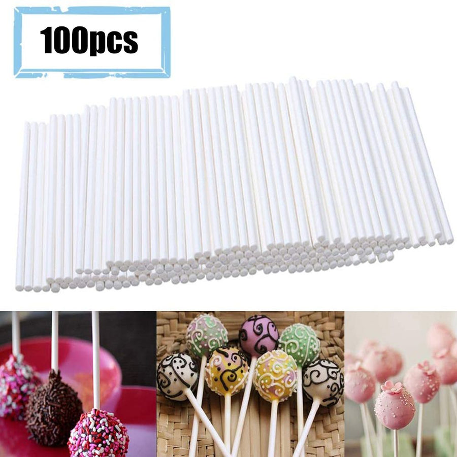 100pcs Cake Sticks Plastic Chocolate Stick Cake Decorating