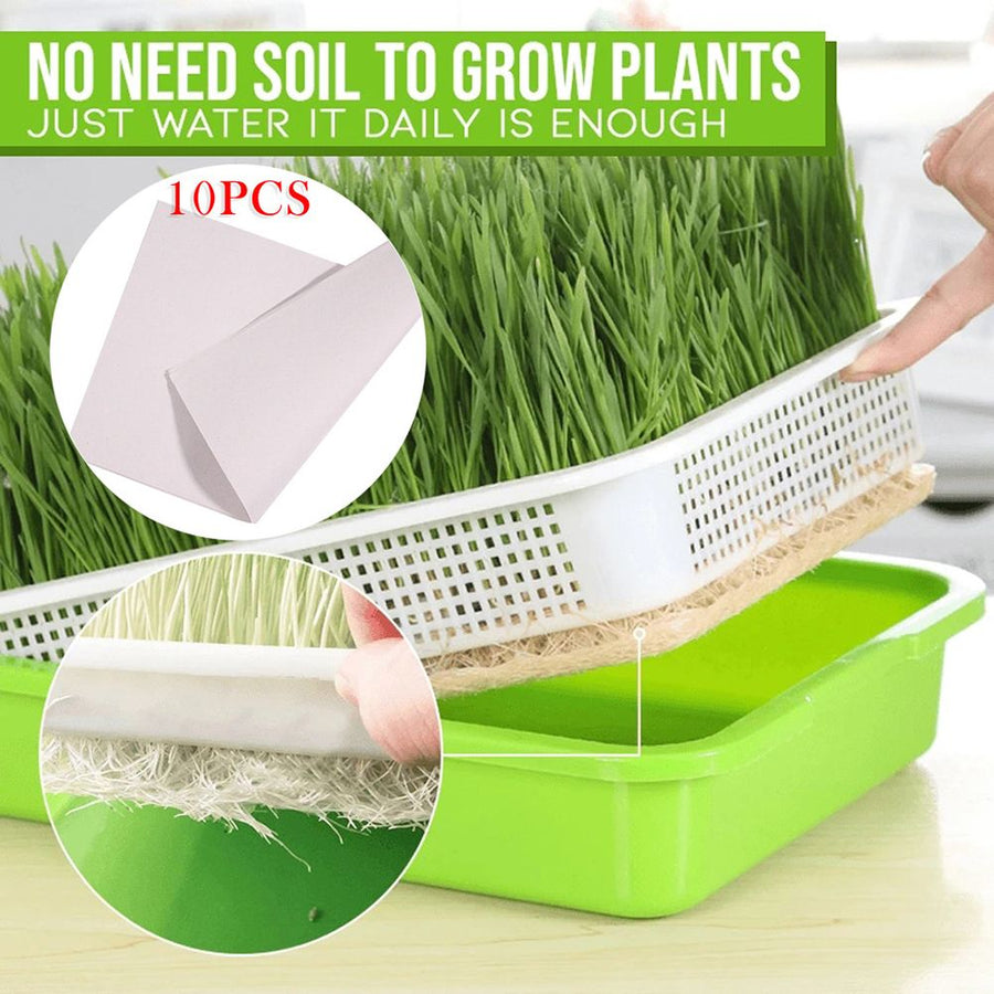 Double Layer Seedling Tray Hydroponic Nursery Tray Garden Seedling Pots