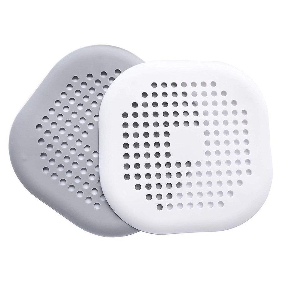 2Pcs Shower Drain Covers Bathtub Drain Hair Catcher Stoppers with Suction Cup for Bathroom Kitchen