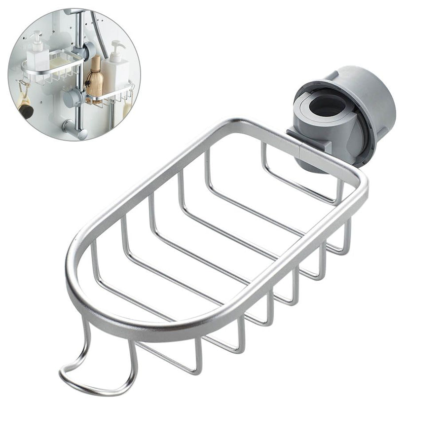 Kitchen Faucet Sponge Holder Stainless Steel Kitchen Sink Caddy Basket Organizer Bathroom Shower Faucet Storage Rack
