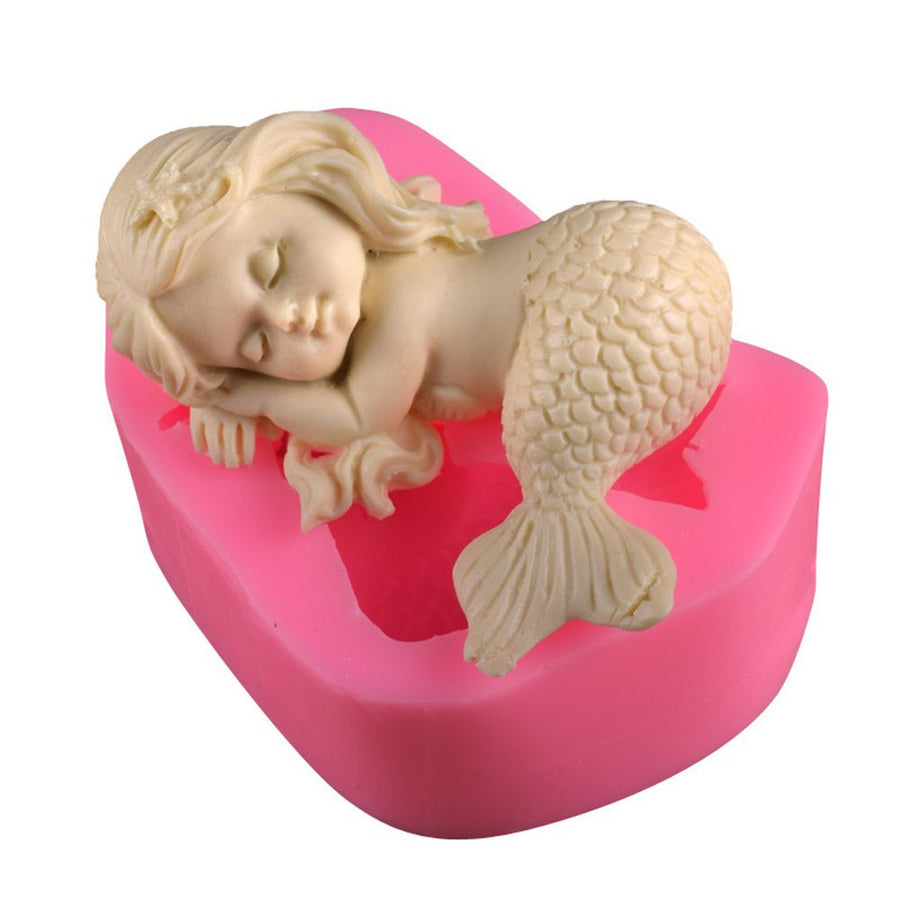 Mermaid Silicone Mold Simulation Mermaid Cake Mold Non Stick Mold