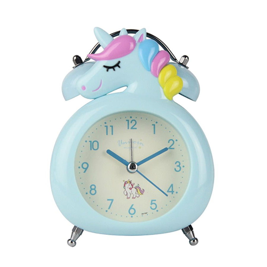 Cute Cartoon Alarm Clock Kids Students Bell Alarm Clock Child Desk Table Clock Night Light Needle Clocks Birthday Gifts