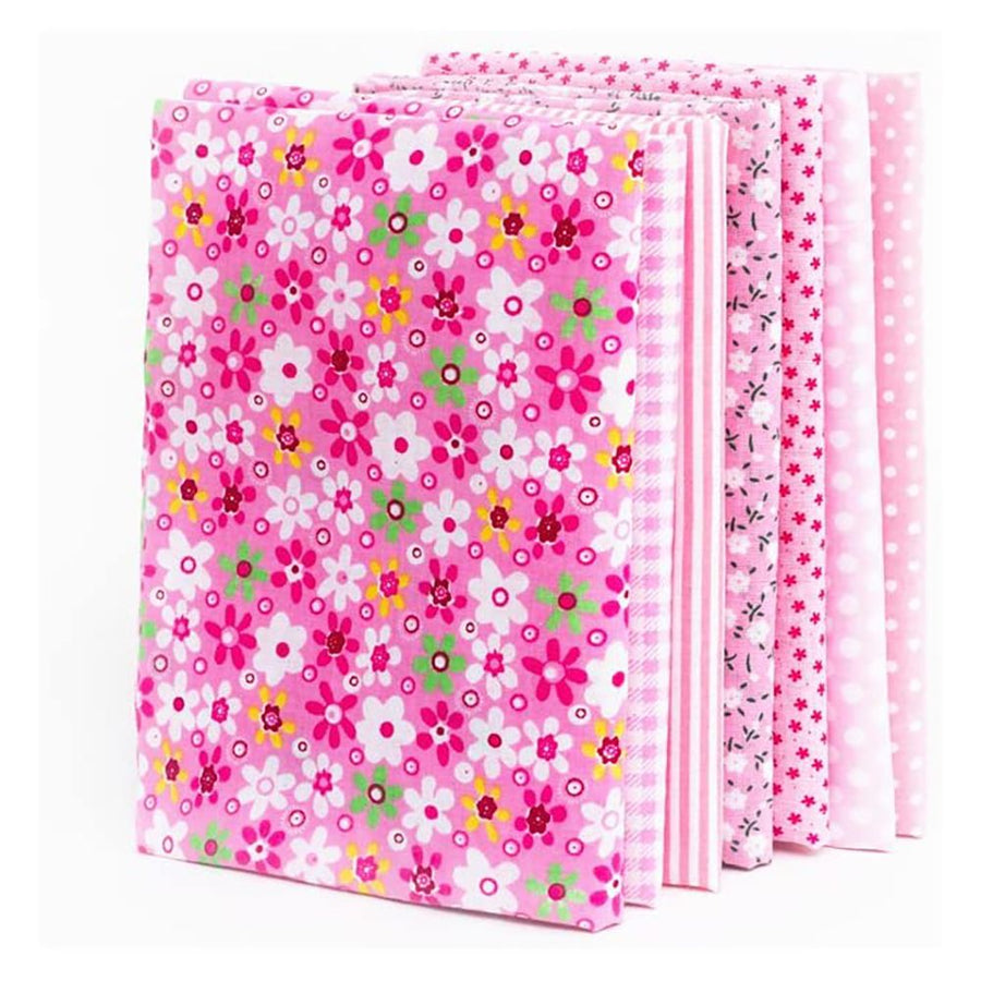 7Pcs Assorted Fat Quarter Bundle Quilt Quilting Cotton Fabric Sewing DIY Set