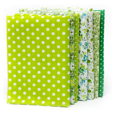 7Pcs Assorted Fat Quarter Bundle Quilt Quilting Cotton Fabric Sewing DIY Set