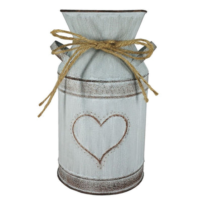 Vintage Flower Pot Iron Flower Pot Rustic Flower Bucket Metal Bucket Decorative Vase Pot for Garden Living Room Table Decoration