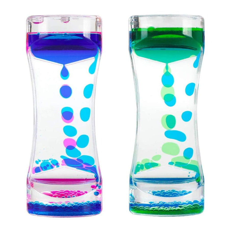 Colorful Liquid Timer Anxiety Relief Toys Liquid Motion Timer Bubble Timer Oil Hourglass Toys for Kids and Adults