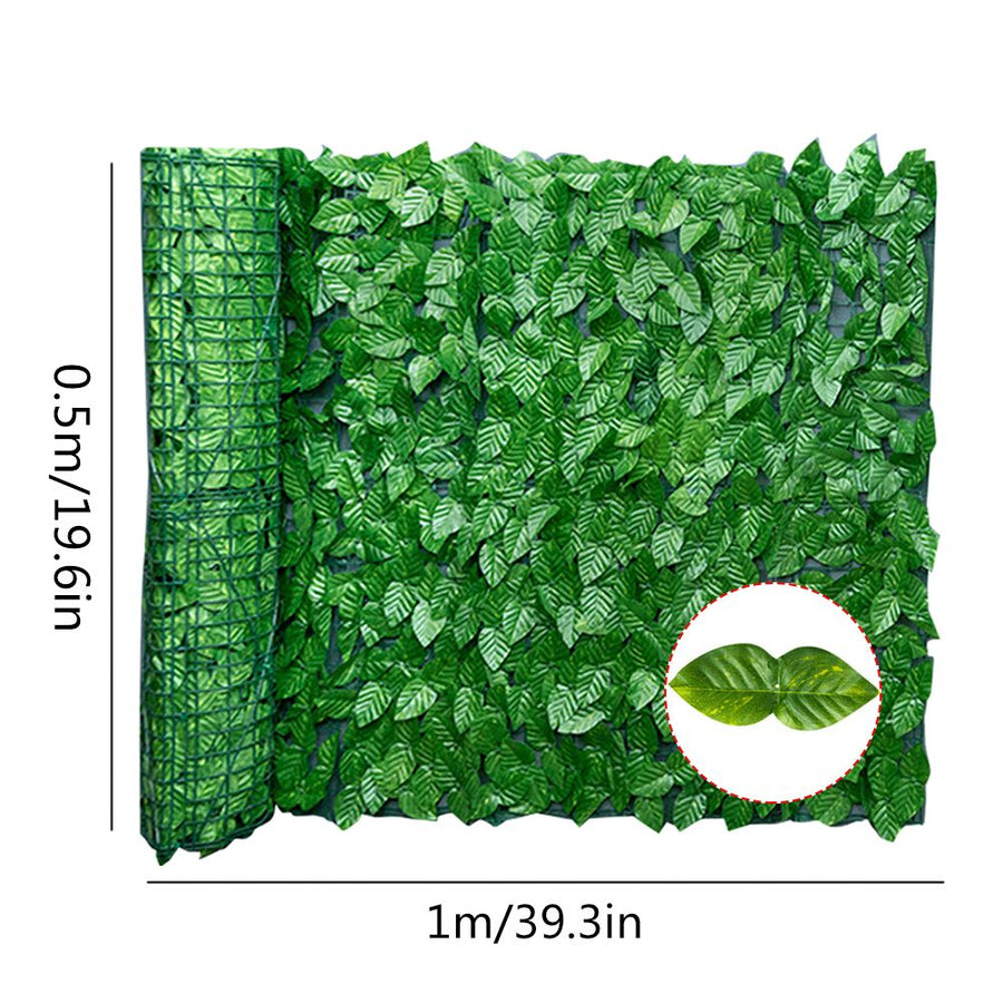 Artificial Leaf Screening Roll UV Fade Protected Hedging Wall Landscaping Garden Fence Balcony Screen for Indoor Outdoor Decor