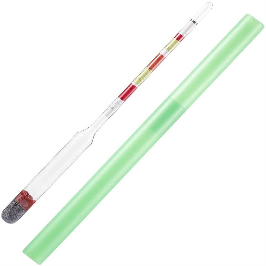 3 Scale Hydrometer Alcohol Brix Meter 3 in 1 Densimeter for Wine Beer