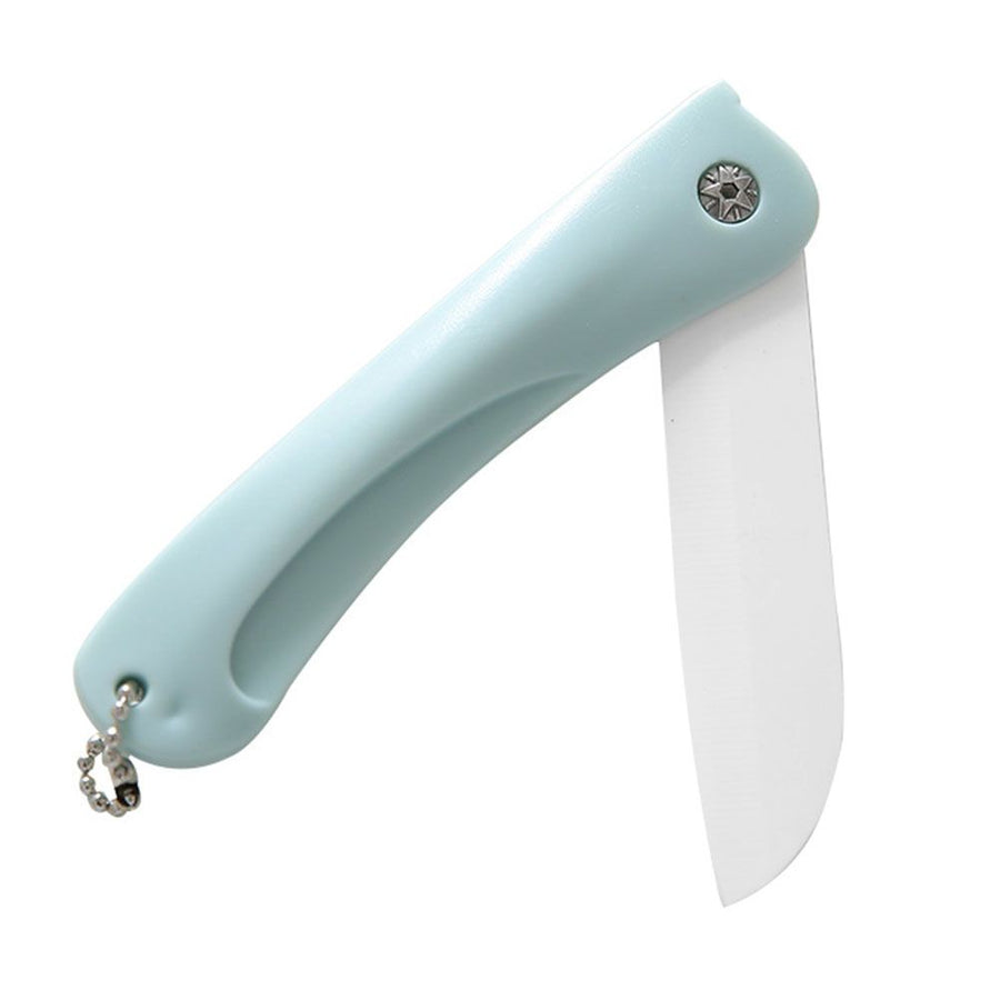 Portable Foldable Fruit Paring Knife Household Kitchen Ceramic Fruit Knife
