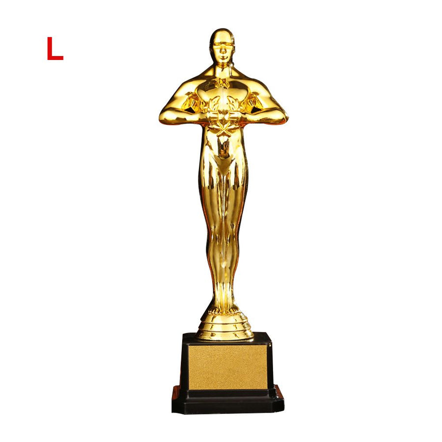 19/22/24 cm Gold Plated Trophy Little Golden Man Trophy Competition Souvenir