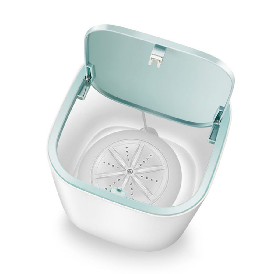 Ultrasonic Turbine Washing Machine Mini Turbo Portable Washing Machine for Underwear Baby Clothes USB Powered Travel RV Camping Laundry Washer