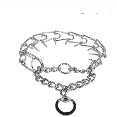 Adjustable Dog Training Prong Collar Metal Pinch Training Chain Collar Prong Pet Choke Collars Dog Necklace