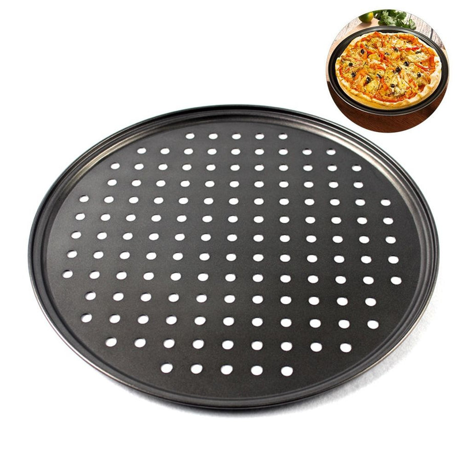 Non Stick Pizza Pan Pizza Tray Round Pizza Baking Tray Strong Baking Tool