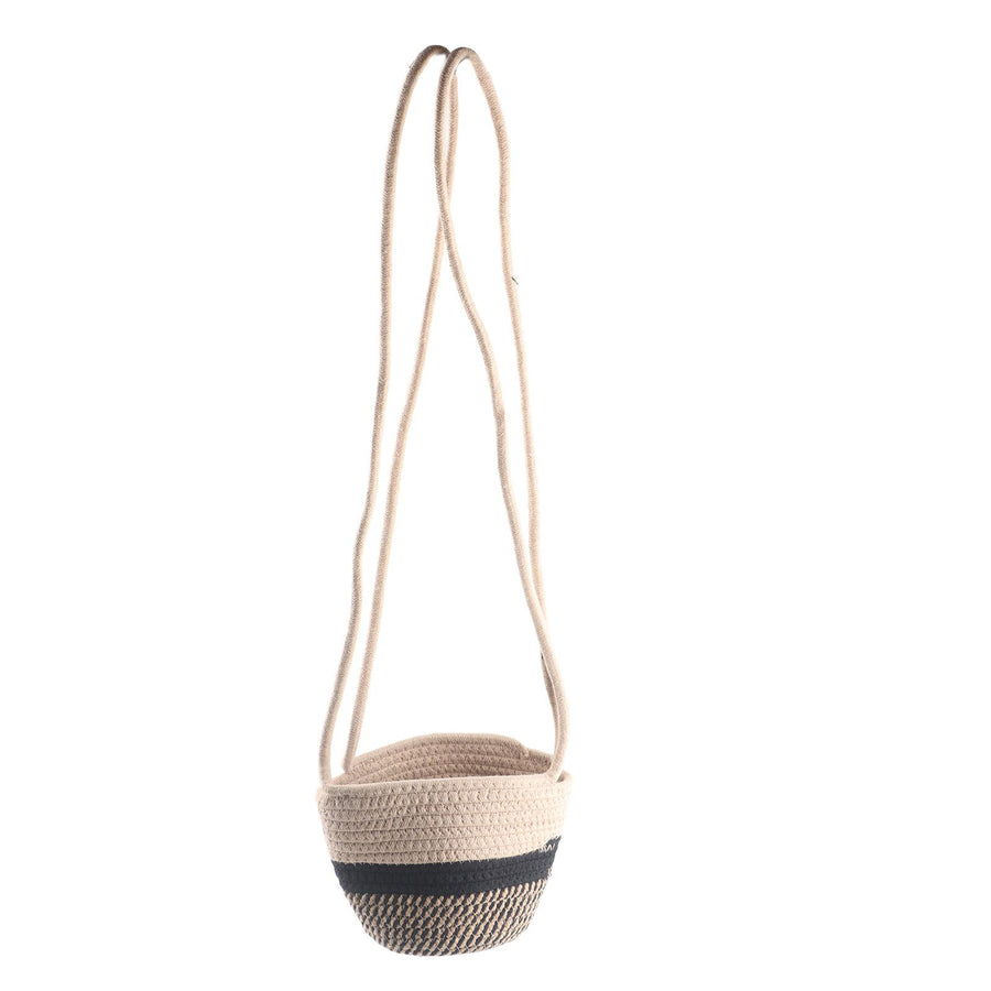 Hanging Plant Pot Holder Braided Plant Basket Indoor Flower Pot Plant Holder Hanging Cotton Rope Plant Storage Organiser