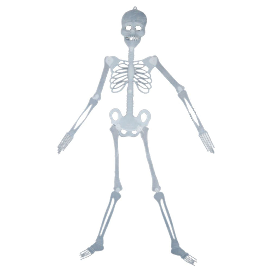Glowing in the Dark Halloween Skeleton Decor Luminous Lifelike Skeleton Model for Front Lawn Haunted House Bar Props Halloween Party Decorations