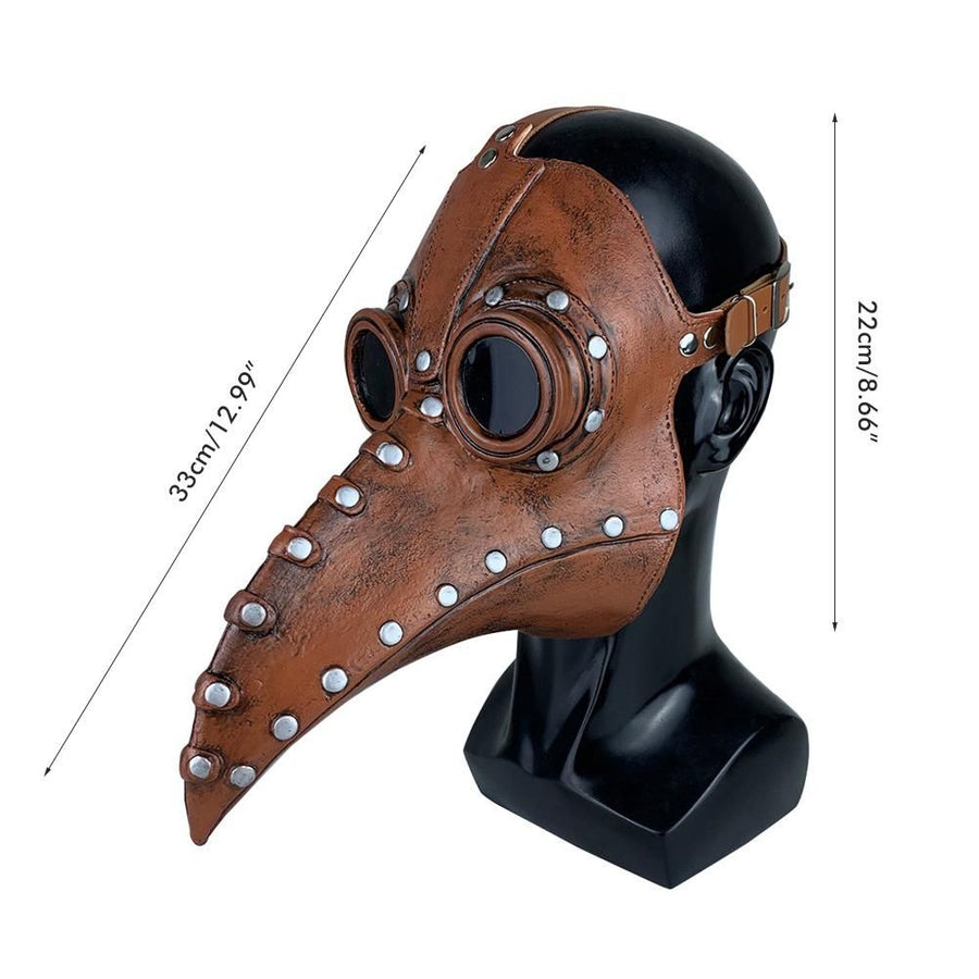 Halloween Beak Face Cover Latex Steampunk Face Cover for Halloween Party Cosplay Costume Dress Up Props Bar Decors