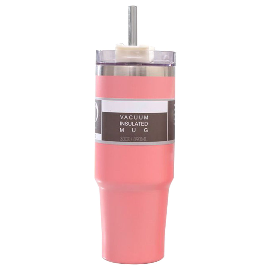 Thermal Cup 304 Stainless Steel Cup With Straw for Home