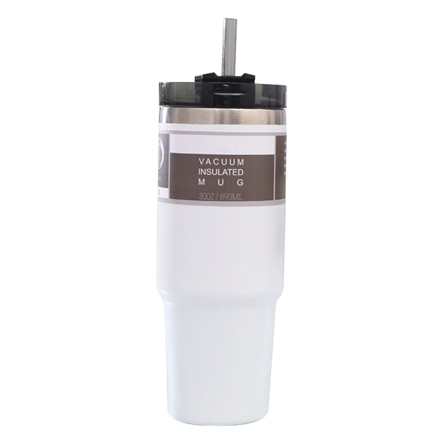 Thermal Cup 304 Stainless Steel Cup With Straw for Home