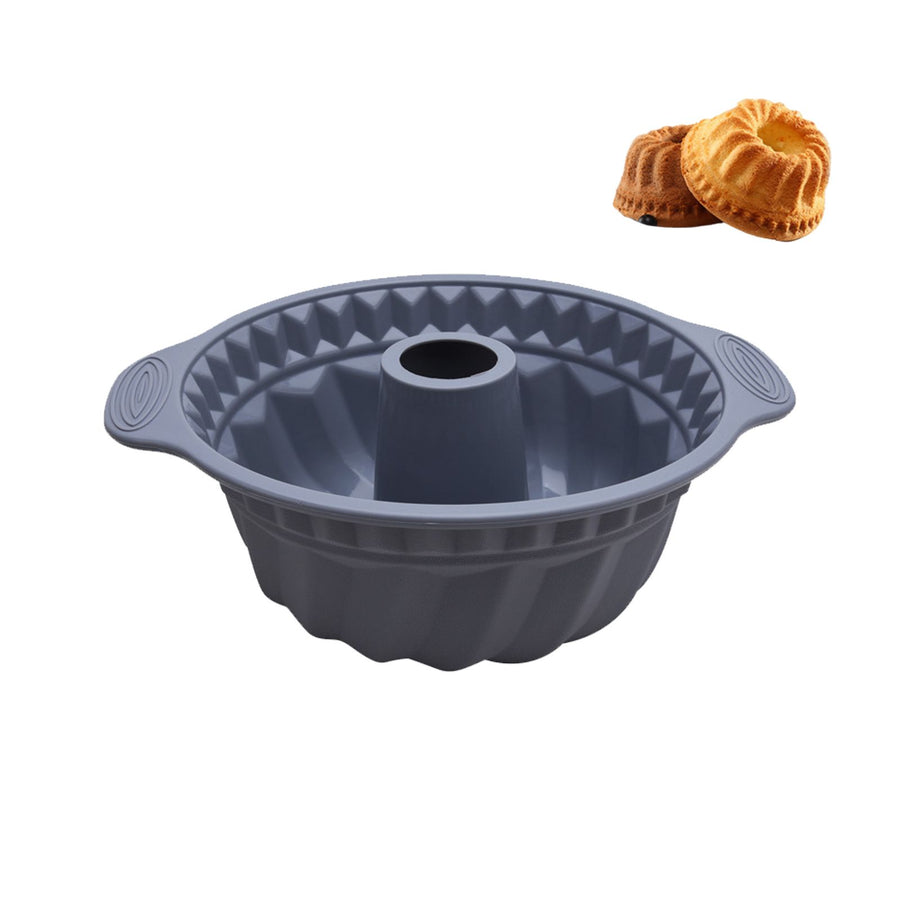 Double Ear Silicone Mousse Cake Mould High Temperature Resistant Cake Pan DIY Cake Baking Tool