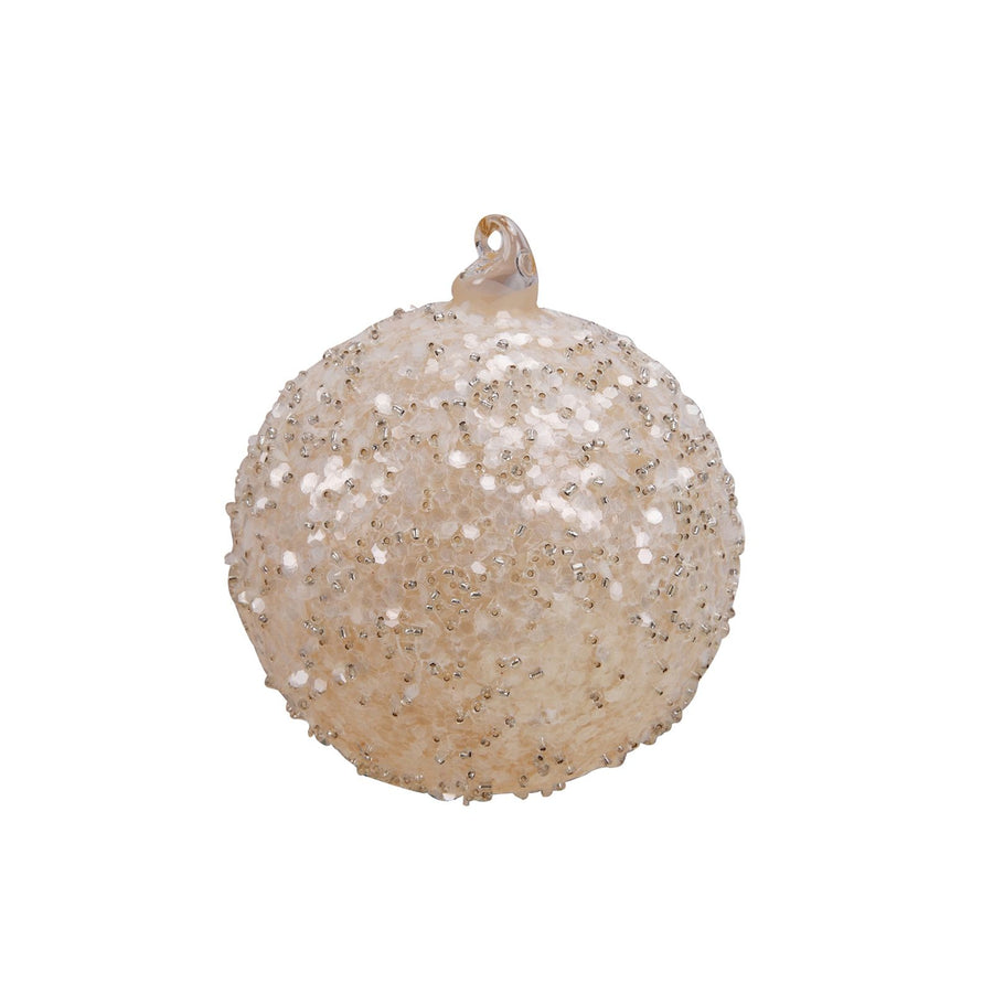 Christmas Ball Ornament Sequins Glass Balls Hanging Globe Decoration for Wedding Festival Party Wedding