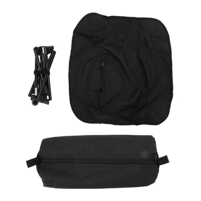 Outdoor Portable Folding Moon Chair Lightweight Leisure Camping Children Chair for Beach Fishing Sketch Black
