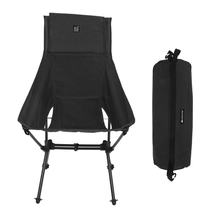 Camping Backpacking Chair Multipurpose Portable Folding Camping Chairs for Hiking Travel Beach Picnic Black