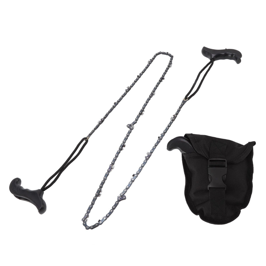 48in Hand Chain Saw Pocket Folding Survival Chain Saw Camping Logging Garden Pruning Tools 64 Links 21 Cutter