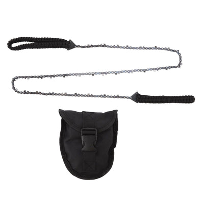 64 Links 31 Cutter 3/8 48 Inch High Reach Tree Limb Hand Rope Chain Saw with Black Paracord