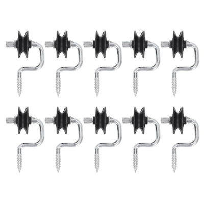 10 Pack Field Electronic Fence Front End Accessories Self Tapping Insulators Screw In Corner Insulators Fixed to Stake Wiring