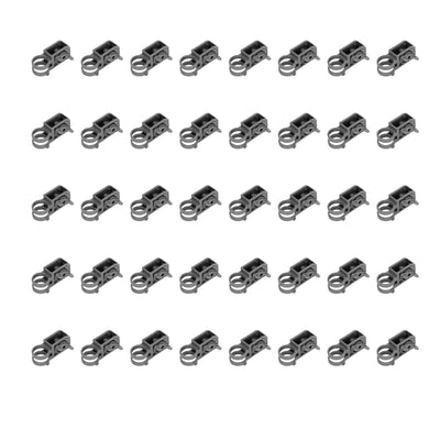 40Pcs Electric Fence Insulator Tightener Firmly Fixing Corrosion Resistance Tube Post Insulator Tensioner Black