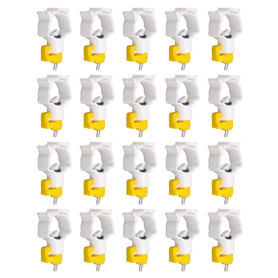 20pcs Chicken Water Nipples Thickened Ball Valve Automatic Drinking Nipples for Poultry