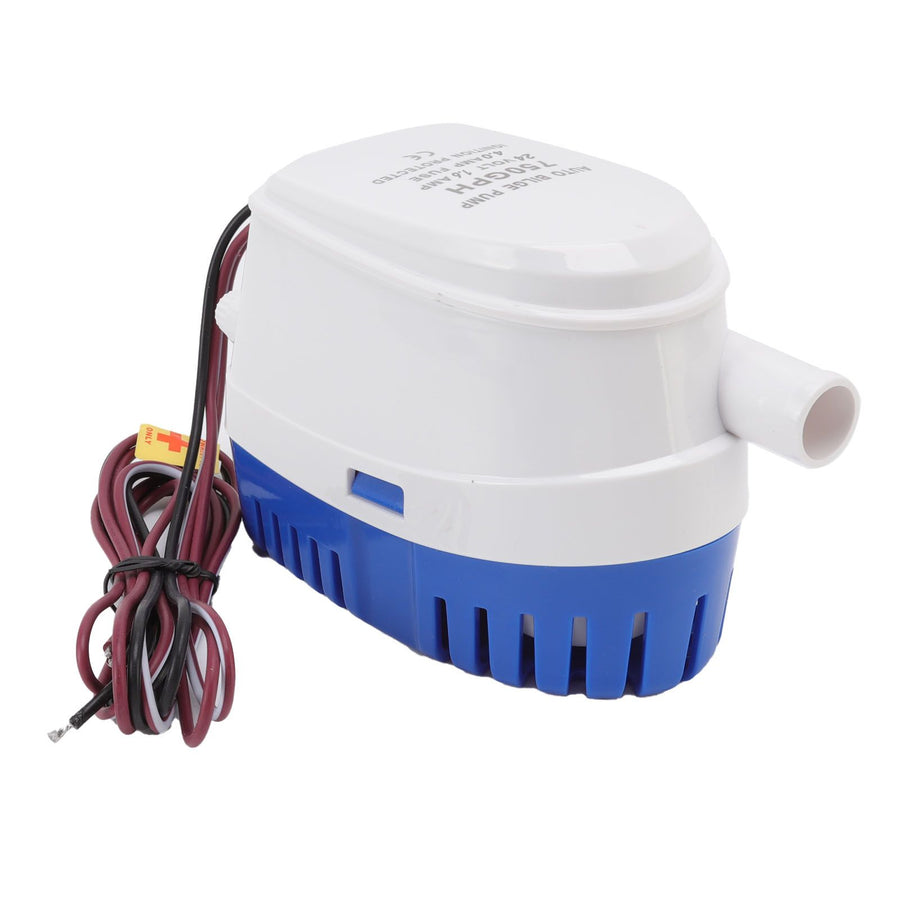 Auto Bilge Pump Impact Resistance Mini Multifunctional DC Submersible Pump with Float Switch 24V 1.6A 4A Fuse