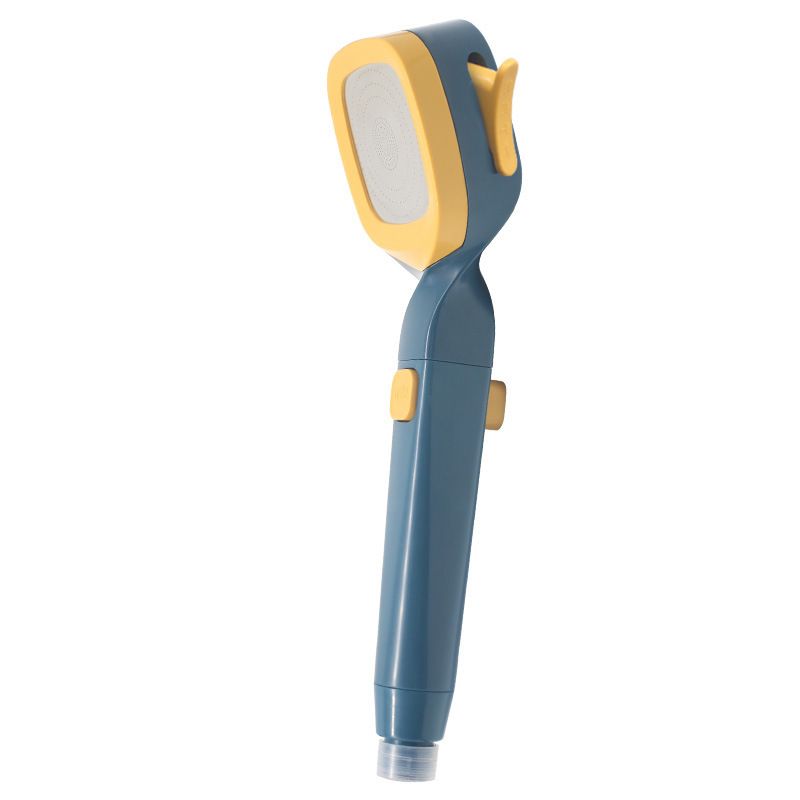 4 Gear Showerhead with Filter Strong Performance Stable Simple Universal Shower Head for Bathroom G1/2 Dark Blue Yellow