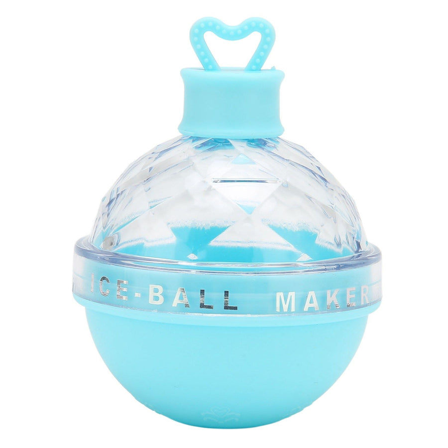 Ice Ball Mould Soft Bottom Cute Shape Round Ice Mold Maker for Wine Coffee Fruit Tea Blue