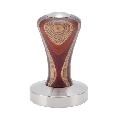 Colorful Wood Coffee Flat Tamper Stainless Steel Base Powder Hammer for Coffee Accessories 58mm