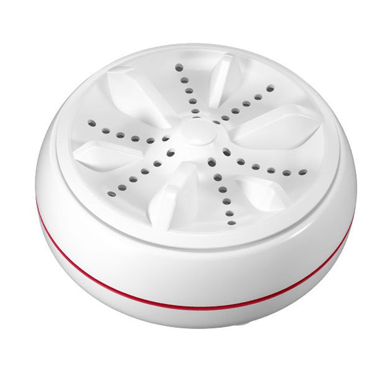 Mini Washing Machine High Power Portable Powerful Cleaning Ultrasonic Turbo Folding Travel Washing Machine Cowhide Box White