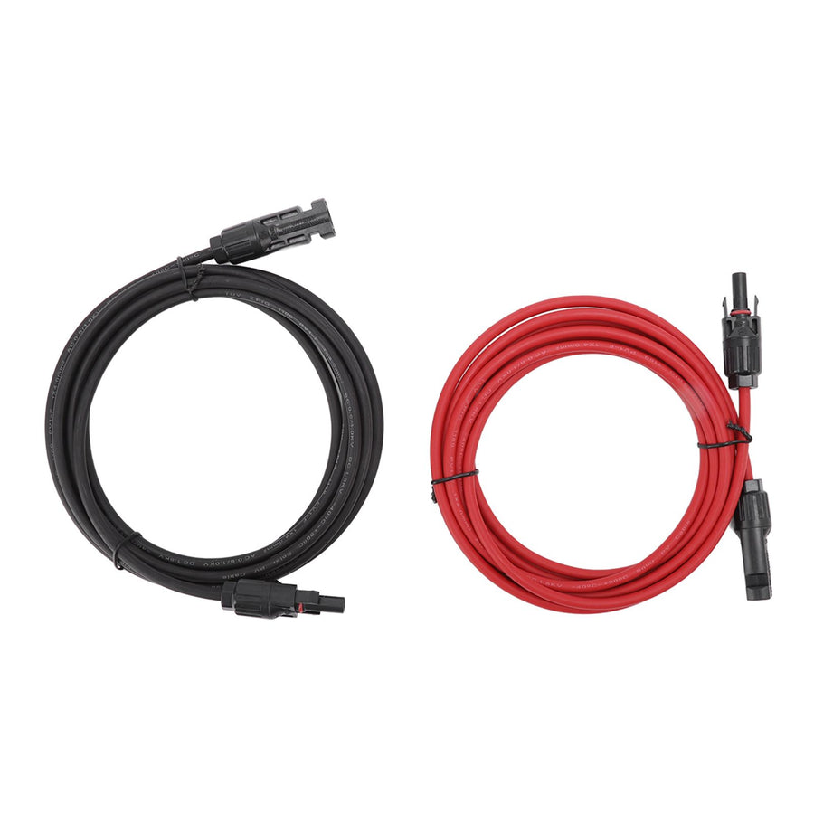 Solar Panel PV Cable Black Red Solar Panel Extension Cable with Male and Female Connectors 3m