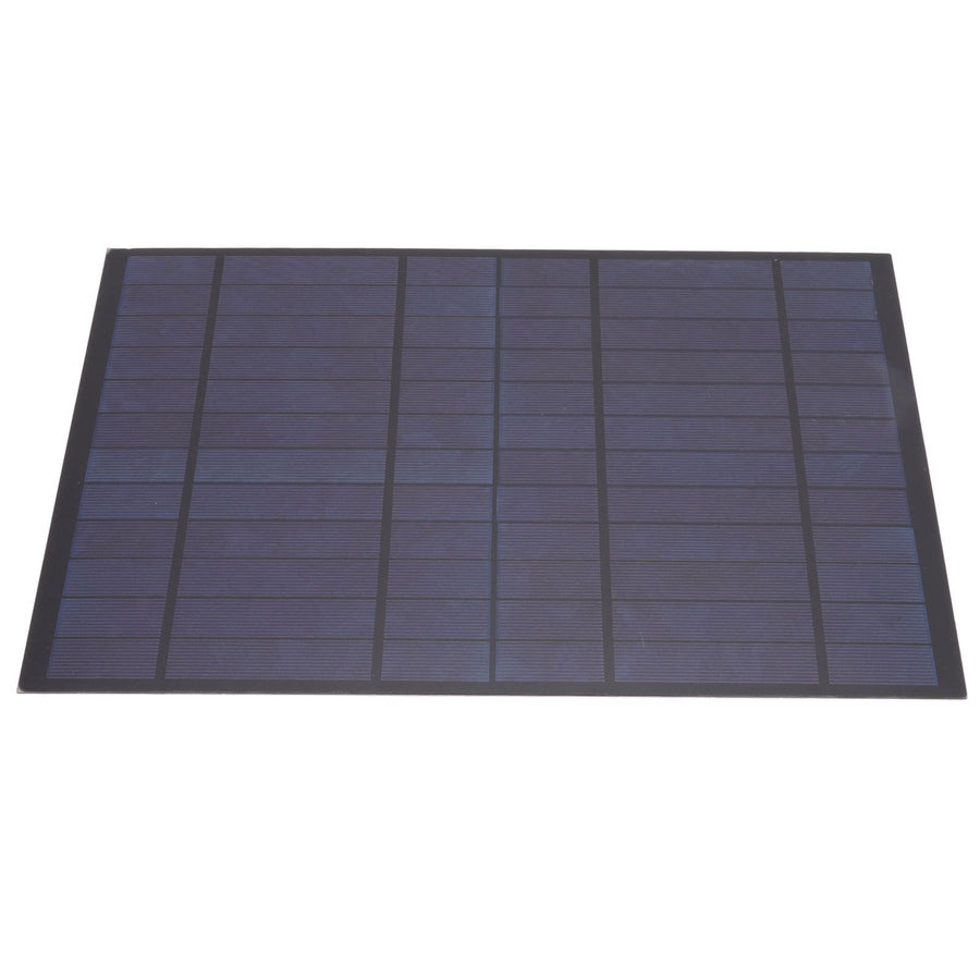 6V 10W Solar Panel Polycrystalline Silicon 1660mA Solar Charger Plate for Camping Hiking Mountaineering