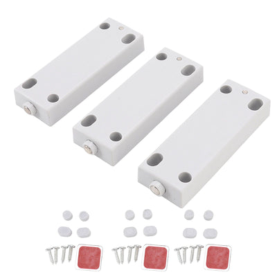 3pcs Magnetic Touch Push Open Latch Adjustable Drawer Wardrobe Magnetic Push Catch for 2.5m Cabinet Door 30‑50N