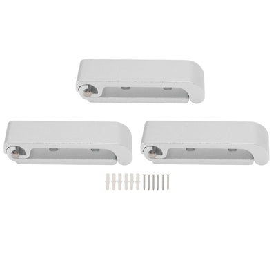 3Pcs Folding Coat Hooks Aluminum Alloy Foldable Wall Hook for Office Bedroom Living Room Dining Room Kitchen Bathroom
