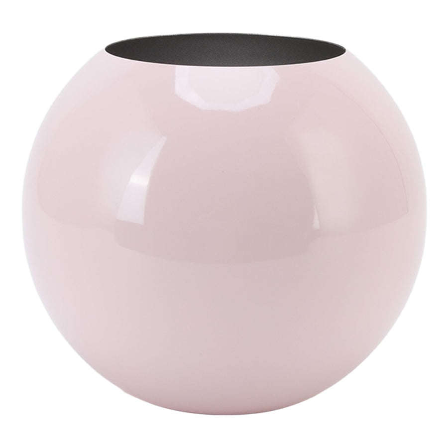 Round Vase Nordic Style Modern Stainless Steel Small Flower Vase Ornament Living Room Office Table Decoration Pink