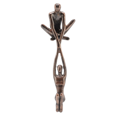 Lover Sculpture Ornament Resin Abstract Art Statue Couple Man Lifting Woman Dancing Figurine