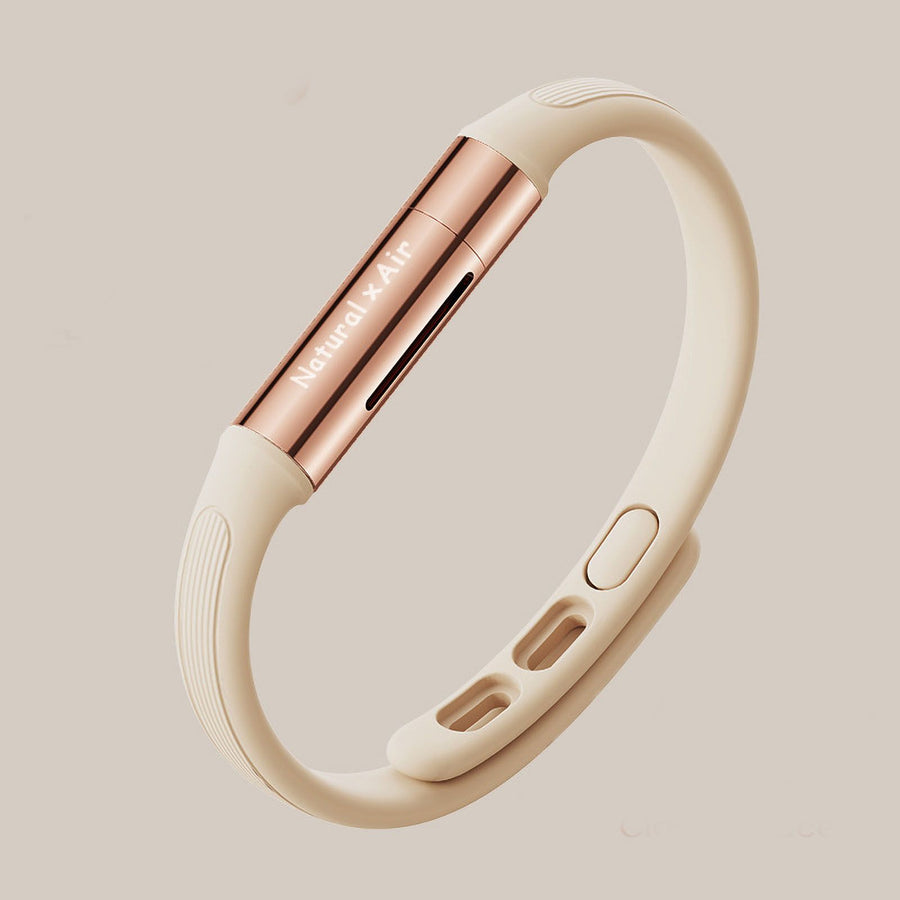 Mosquito Proof Wristband All Round Liquid Essential Oil Summer Mosquito Repellent Bracelet for Outdoor Beige