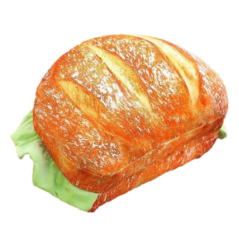 Hamburger Throw Pillow Multi Purpose Plush and PP Cotton Back Pillow for Valentine's Day Birthday Gift Toy Type 2 55cm/21.7in