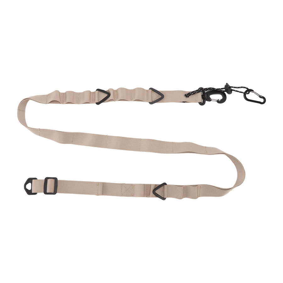 Shoulder Strap Canvas Multipurpose 24 Holes Adjustable Hanging Camping Clothesline Lanyard for Outdoor Clothes Khaki