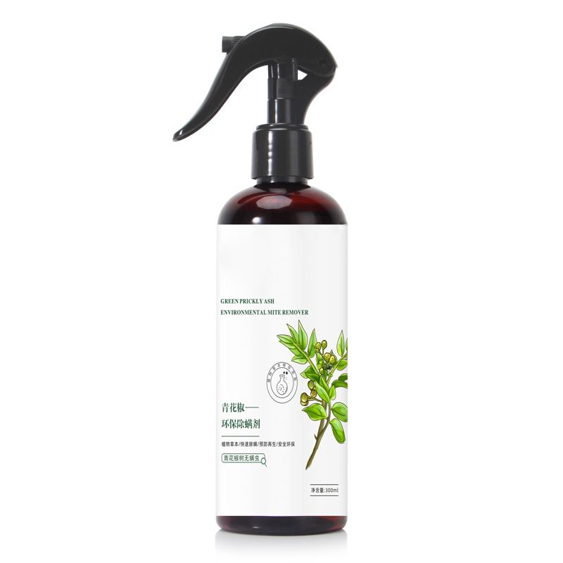 Mite Killer Green Pepper Environmental Protection Plastic Mite Removal Sprayer for Bed Sofa Home 300ml