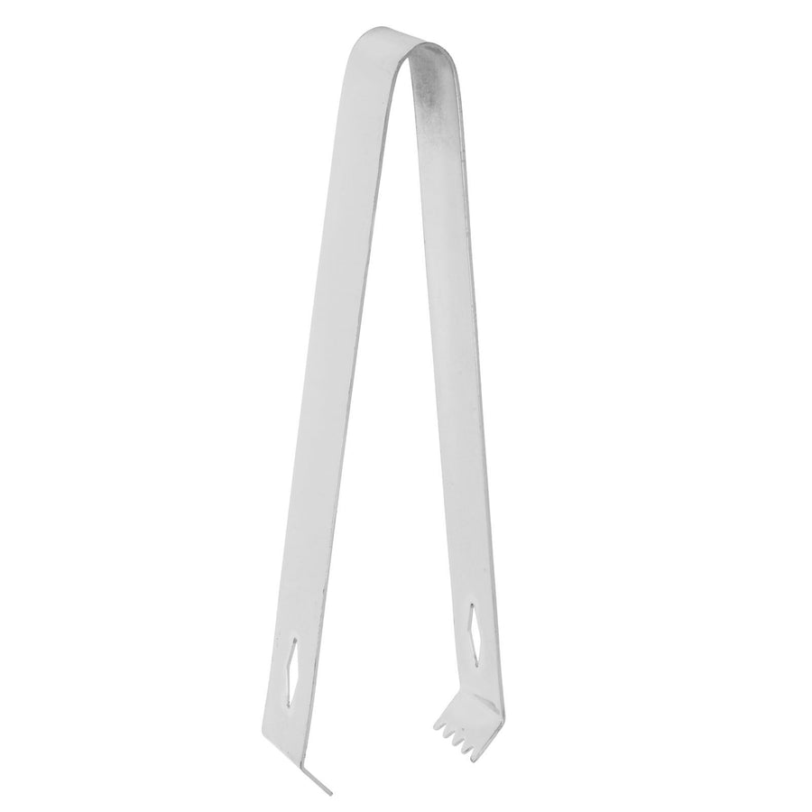 Cocktail Tong Thickened Rhombus Stainless Steel Food Ice Sugar Cube Tong for Bar Mirror Reflection