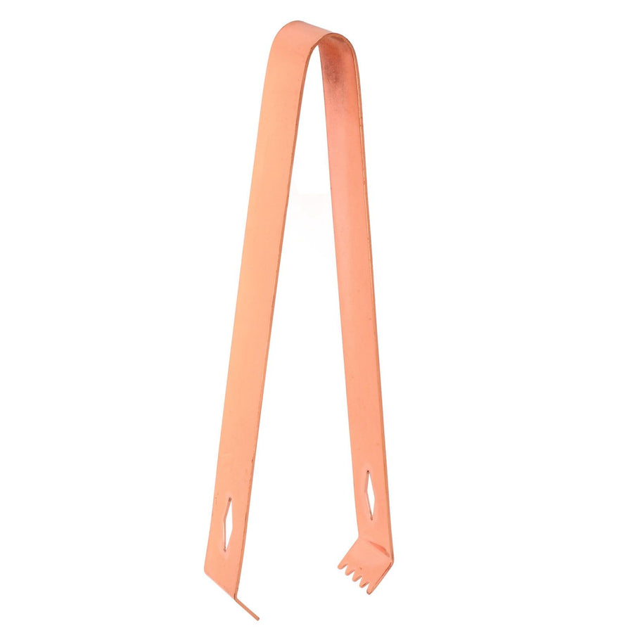 Cocktail Tong Thickened Rhombus Stainless Steel Food Ice Sugar Cube Tong for Bar Copper Plating