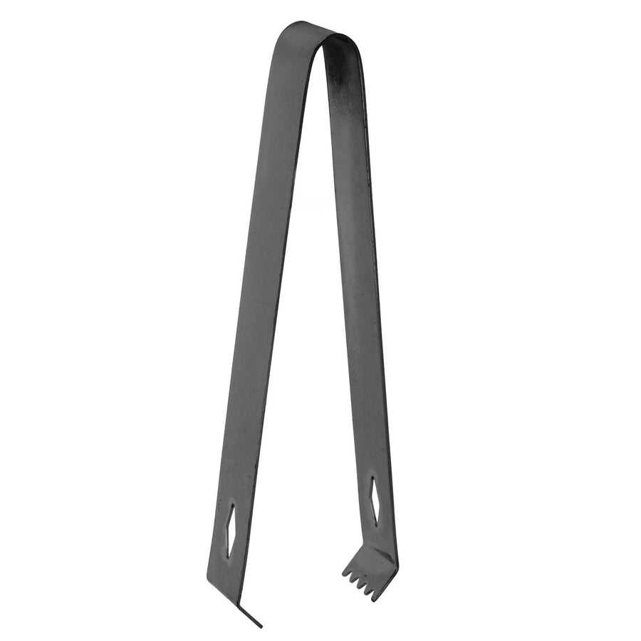 Cocktail Tong Thickened Rhombus Stainless Steel Food Ice Sugar Cube Tong for Bar Black Plating