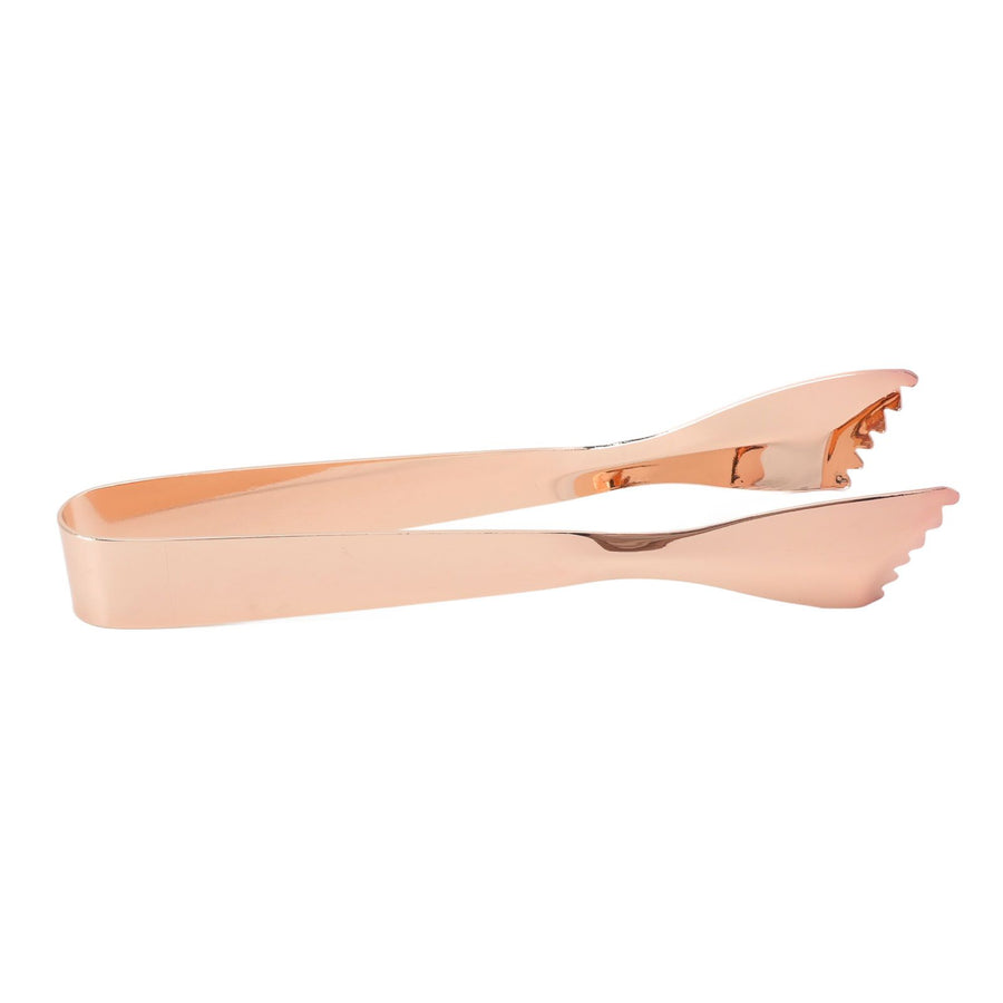 Ice Tongs Food Grade Thicken Stainless Steel Prevents Slipping Sugar Food Tweezers for Home Kitchen Bar Copper Plated